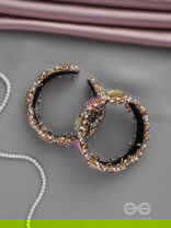 ANTIKA - FINELY MADE - STONE AND BEADS EMBROIDERED BANGLES (SET OF 2)