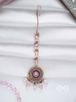 ATIKOPA - THE FEELING OF CALMNESS - BEADS, CUTDANA AND GLASS DROP EMBROIDERED MAANGTIKA