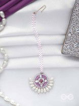 MUKHASHRI - FILLED WITH BEAUTY - STONES, CUTDANA AND BEADS EMBROIDERED MAANGTIKA