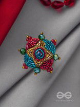 Vilasata - The Radiant Charm - Beads And Cutdana Hand Embroidered Ring