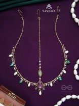 SIBIRA - SUPREME ROYALTY - STONE, BEADS AND GLASS DROPS EMBROIDERED MAANGTIKA