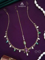 SIBIRA - SUPREME ROYALTY - STONE, BEADS AND GLASS DROPS EMBROIDERED MAANGTIKA