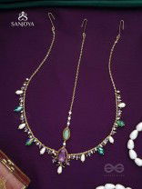 SIBIRA - SUPREME ROYALTY - STONE, BEADS AND GLASS DROPS EMBROIDERED MAANGTIKA