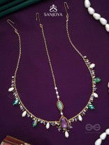 SIBIRA - SUPREME ROYALTY - STONE, BEADS AND GLASS DROPS EMBROIDERED MAANGTIKA