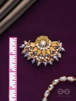 PUSHPAVALLI - TREASURES OF GARDEN -  PEARLS, STONE AND BEADS EMBROIDERED EARRINGS