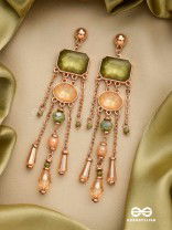 THE EMERALD CANOPY - EMBELLISHED DROP EARRINGS