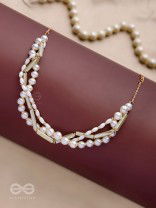 THE SHORELINE SHIMMER - GOLDEN STATEMENT NECKPIECE