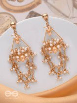 Abhrita - The Gleaming Layers - Golden Embellished Earrings