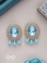 MANIMUKULITA - THE JEWEL STUDDED - STONE AND PEARLS EMBROIDERED STUD EARRINGS