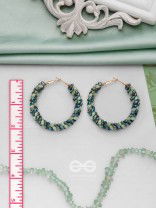 THE FERN-TASTIC GROOVE - STATEMENT BEADED HOOPS