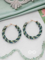 THE FERN-TASTIC GROOVE - STATEMENT BEADED HOOPS