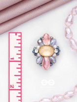 VISHESHAVALI - THE EXQUISITE PICK -STONE, PEARLS AND BEADS EMBROIDERED STUD EARRINGS