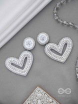 Sauhardika - Heartfealt Moments - Beads And Cut Dana Hand Embroidered Earrings