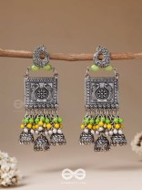 The Willow Wonders - Statement Oxidised And Beaded Earrings