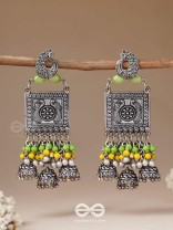 The Willow Wonders - Statement Oxidised And Beaded Earrings
