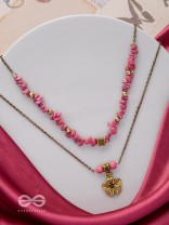 BLOSSOM BONANZA - GOLDEN MULTILAYERED NECKPIECE