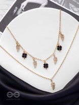 The Nocturnal Luck - Golden Multilayered Neckpiece With Anti-Tarnish Coating 