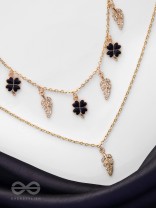 The Nocturnal Luck - Golden Multilayered Neckpiece With Anti-Tarnish Coating 