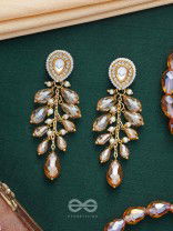 Svaru - The Sunshine Carnival - Golden Embellished Polki And Kundan Earrings