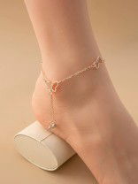 FLUTTERING MELODIES - CASUAL ROSEGOLD ANKLET