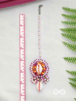 SAMBAVIKA - THE SHELL ENCHANTMENTS - BEADS AND SHELLS EMBROIDERED EARRINGS 