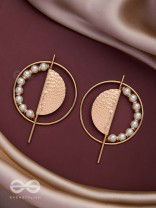 THE GOLDEN SUNBURST- GOLDEN BEADS EARRINGS