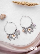 THE LEAFLET FANTASY - SILVER STATEMENT EARRINGS