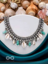 SEASCAPE TINSELS - OXIDISED EMBELLISHED NECKPIECE