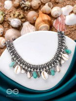 SEASCAPE TINSELS - OXIDISED EMBELLISHED NECKPIECE