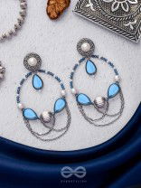 Ocean's Dreamland - Oxidised Beaded Earrings