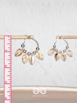 MERMAID'S SHELL MAGIC - SILVER HOOP EARRINGS