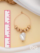 BEADED SUNBURST - GOLDEN HOOP EARRINGS