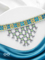 The Celestial Breeze - Statement Oxidised Neckpiece