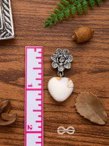 THE HEART'S DESIRE - OXIDISED EMBELLISHED EARRIBGS