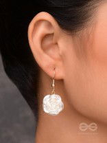 MINIATURE ROSE ROMANCE - GOLDEN EMBELLISHED EARRINGS