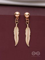 LEAPING LEAVES - GOLDEN DROP EARRINGS