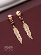 LEAPING LEAVES - GOLDEN DROP EARRINGS