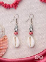 FINTASTIC SEAFISH SHELLS - OXIDISED DROP EARRINGS