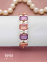 Paradise Haze - Golden Embellished Pearl Bracelet