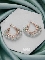 THE DREAMY DRIFT  - GOLDEN EMBELLISHED HOOP EARRINGS