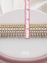 Ambaraukas- Walk On The Skyline- Beads, Polki And Kundan Finished Hand Embroidered Choker Neckpiece 