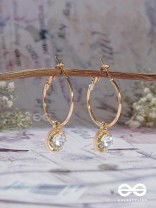 THE FAIRY GEMS - GOLDEN HOOP EARRINGS