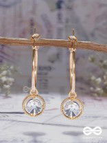 THE FAIRY GEMS - GOLDEN HOOP EARRINGS