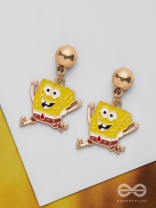 SPONGEBOB SQUAREGEMS - GOLDEN EMBELLISHED EARRINGS