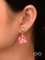 BLOOMLET DELIGHTS - GOLDEN EMBELLISHED EARRINGS