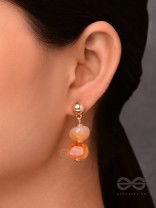 THE FADING BLAZE - GOLDEN EMBELLISHED EARRINGS