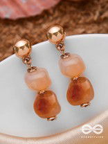 THE FADING BLAZE - GOLDEN EMBELLISHED EARRINGS