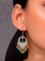 Tropical Tease - Enamelled Oxidised Earrings