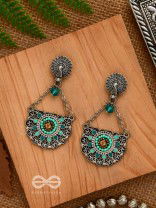 Enchanted Mandalas - Oxidised Beaded Earrings