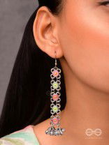 Mystic Treasures - Enamelled Oxidised Earrings